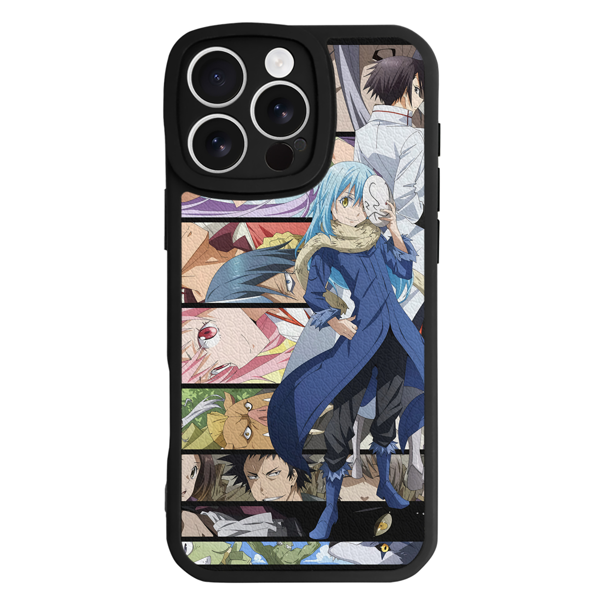 （画像用） 転スラ Regarding Reincarnated to Slime 【iPhone 16シリーズ対応】シリコンスマホケース（レザー調） 材質：シリコン
